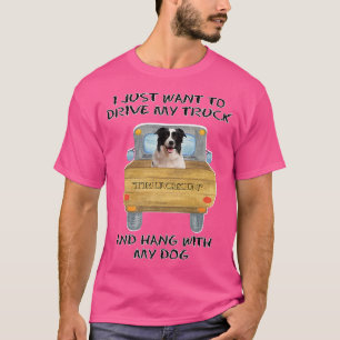 LKW-Fahrer Hunde Border Collie T-Shirt