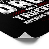 LKW-Fahrer Ich bin Vater und LKW Poster (Ecke)