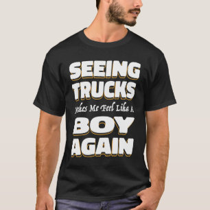 LKW-Fahrer Junge LKW Big Rig Old Man Trucker T-Shirt