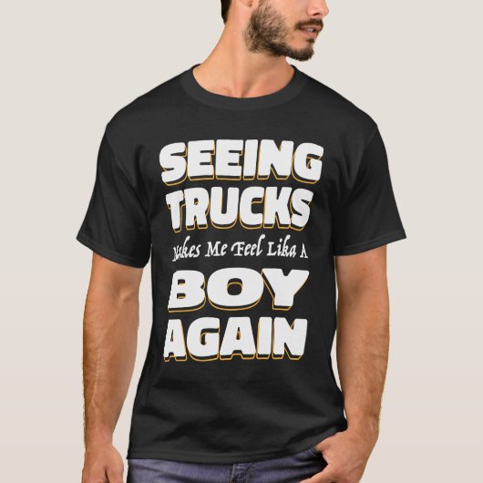 LKW-Fahrer Junge LKW Big Rig Old Man Trucker T-Shirt (Vorderseite)