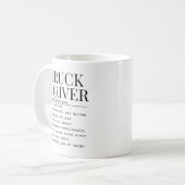 LKW-Fahrer Kaffeetasse (Vorderseite Links)