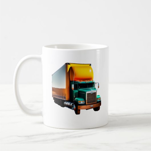 LKW-Fahrer Kaffeetasse (Links)