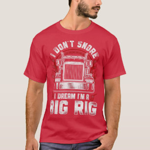 LKW-Fahrer Lastwagenfahrer Vintage Ich Schnarche N T-Shirt