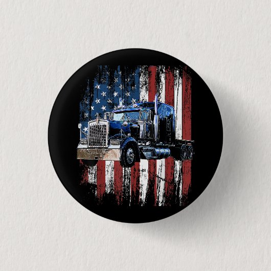 LKW-Fahrer LKW-Fahrer Gi Button (Vorderseite)