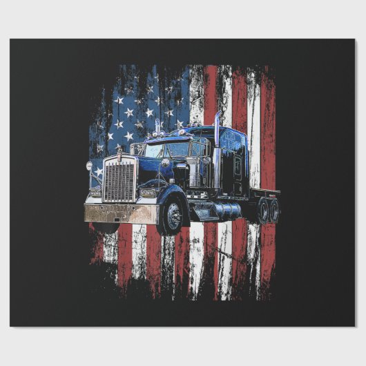 LKW-Fahrer LKW-Fahrer Gi Geschenkpapier (Flach)