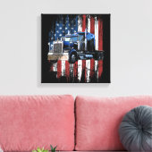 LKW-Fahrer LKW-Fahrer Gi Leinwanddruck (Insitu (Wohnzimmer))