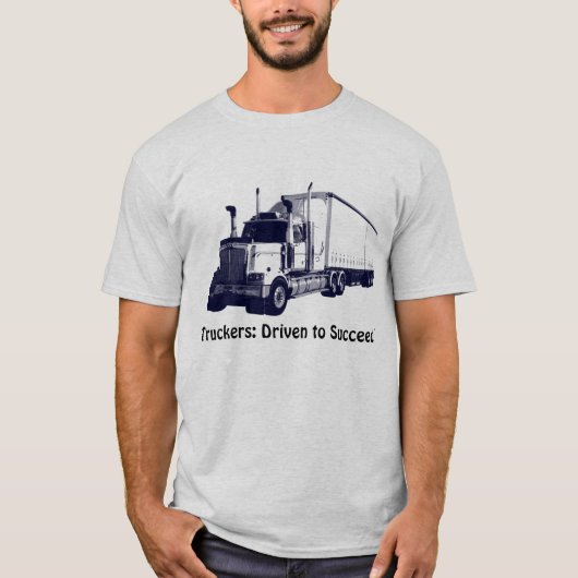 Lkw-Fahrer & LkwPositive Gedanken T - Shirt (Vorderseite)