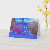 LKW Fahrer-lustige Karte (Gelbe Blume)