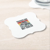 LKW-Fahrer Papa wie ein normaler Papa, aber cooler Untersetzer (angewinkelt)