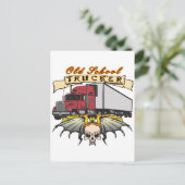 LKW-Fahrer Postkarte (Stehend Vorderseite)