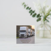 LKW-Fahrer Quadratische Visitenkarte (Stehend Vorderseite)