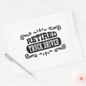 LKW-Fahrer Rechteckiger Aufkleber (Umschlag)