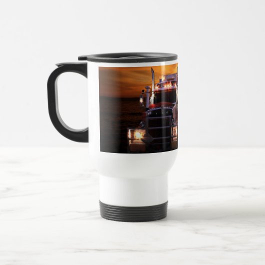 LKW-Fahrer Reisebecher (Links)