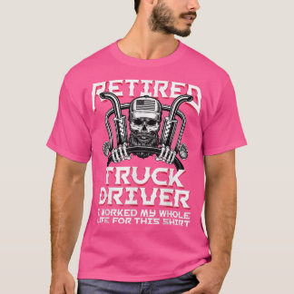 LKW-Fahrer Sattel Diesel Semi Rig Retir T-Shirt