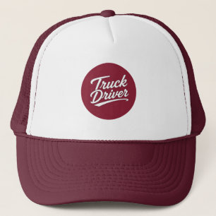 LKW-Fahrer Schrift-Typografie-Geschenk Truckerkappe