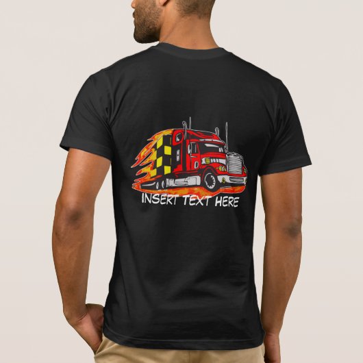 LKW-Fahrer-Shirt T-Shirt (Rückseite)