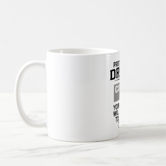 LKW-Fahrer-Sicherheit Kaffeetasse (Links)