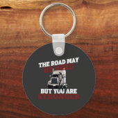 LKW-Fahrer: Starke Straße widerstandsfähig Schlüsselanhänger (Vorderseite)