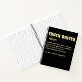 LKW-Fahrer-Substantiv - LKW-Fahrergeschenk Notizblock (Innenseite)