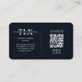 LKW-Fahrer-Transportlogistik dunkel Lila Minimalwe Visitenkarte (Rückseite)