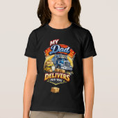 LKW-Fahrer Tri-Blend Shirt (Vorderseite)