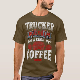 LKW-Fahrer Truck Driver Kaffee Vintage Trucker Pow T-Shirt