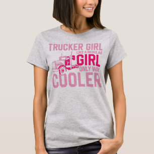 LKW-Fahrer Truck Driver Mädchen Vintage Trucker Gi T-Shirt