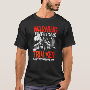 LKW-Fahrer Überland-LKW-Fahrer Sattelzug T-Shirt