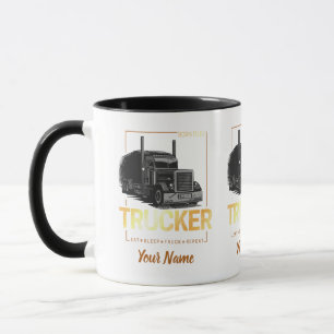 LKW-Fahrer, um LKW-Retro-Fahrer-Vintage zu sein Tasse