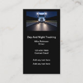 Lkw-Fahrer und Lkw-Mechanikkarten Visitenkarte (Vorderseite)