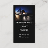 LKW-Fahrer und -Mechanikkarten Visitenkarte (Vorderseite)