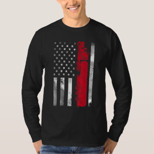 LKW-Fahrer USA Amerikanische Flagge Vintage Trucke T-Shirt
