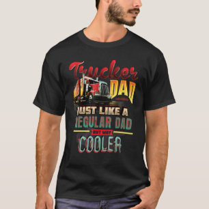 LKW-Fahrer-Vater genau wie ein Regelmäßiger T-Shirt