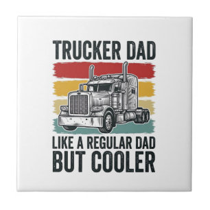 LKW-Fahrer-Vater wie ein normaler Vater, aber cool Fliese