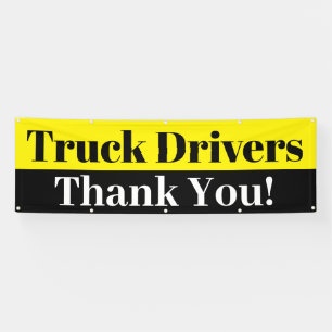 Lkw-Fahrer Vielen Dank Banner