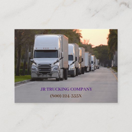 LKW-Fahrer Visitenkarte (Vorderseite)