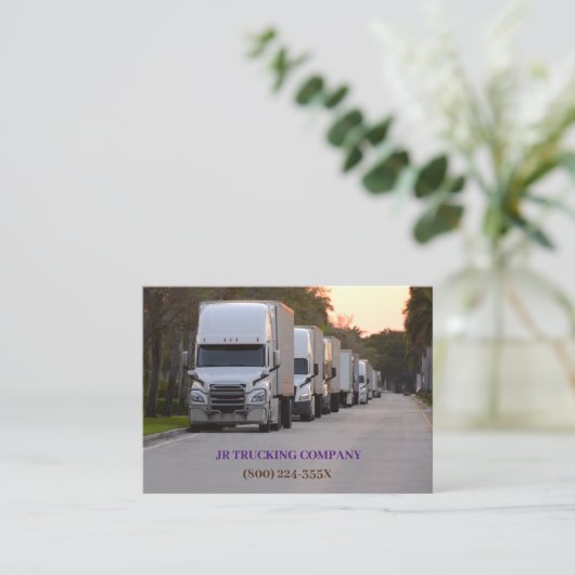 LKW-Fahrer Visitenkarte (Stehend Vorderseite)