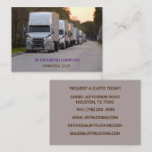LKW-Fahrer Visitenkarte (Vorne/Hinten)
