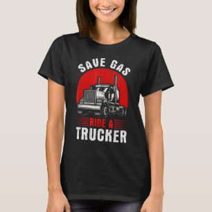 Lkw-Fahrerbauten Arbeiter Cooler Fahrzeuge T-Shirt