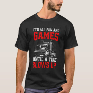 Lkw-Fahrerbauten Arbeiter Cooler Fahrzeuge T-Shirt