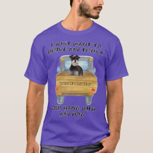 Lkw-Fahrerhund Miniatur Schnauzer 22807 T-Shirt