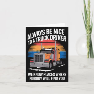 Lkw-Fahrerkunst Vater Lkw-Lkw Karte