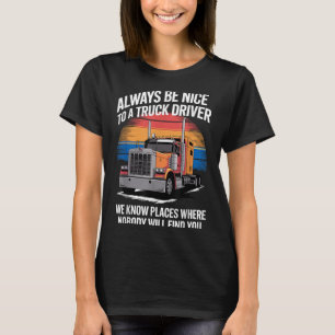 Lkw-Fahrerkunst Vater Lkw-Lkw T-Shirt