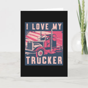 LKW-Fahrers Frau Ich Liebe Meine LKW-Fahrersfrau L Karte