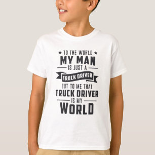 LKW-Fahrers Frau Mein Mann Ist Nur Ein LKW-Fahrer T-Shirt
