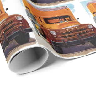 LKW-Fernlastfahrer truckin' Geschenkpapier