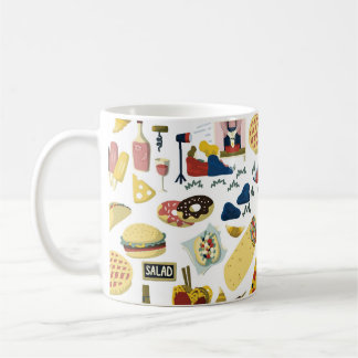 LKW-Fest: Cartoon Muster Kaffeetasse