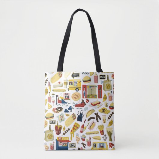 LKW-Fest: Cartoon Muster Tasche (Vorderseite)