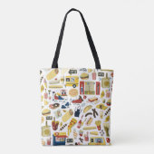 LKW-Fest: Cartoon Muster Tasche (Rückseite)