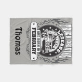 Lkw-Führerhauslegende sind im Februar Geboren und Fleecedecke (Vorderseite (Horizontal))